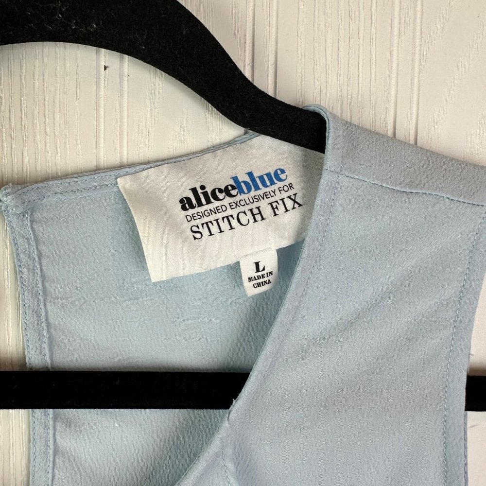 Alice Blue Stitch Fix Sleeveless Blouse size‎ Large - Picture 3 of 4